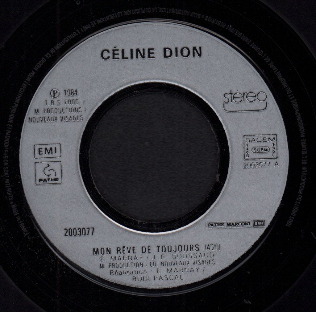 Celine Dion - Mon Reve De Toujours - 7 Inch