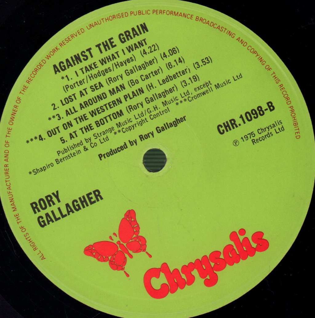 Rory Gallagher - Against The Grain - Lp