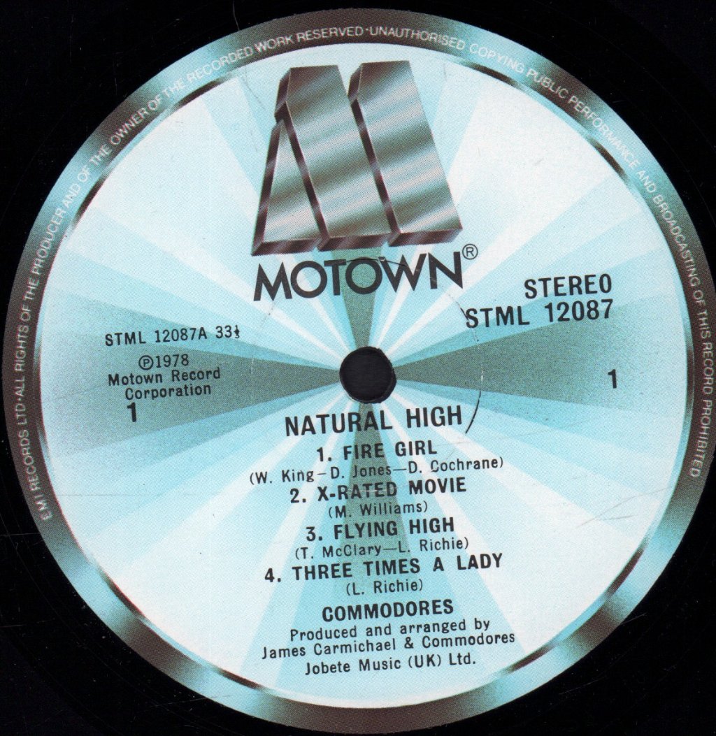 Commodores - Natural High - Lp