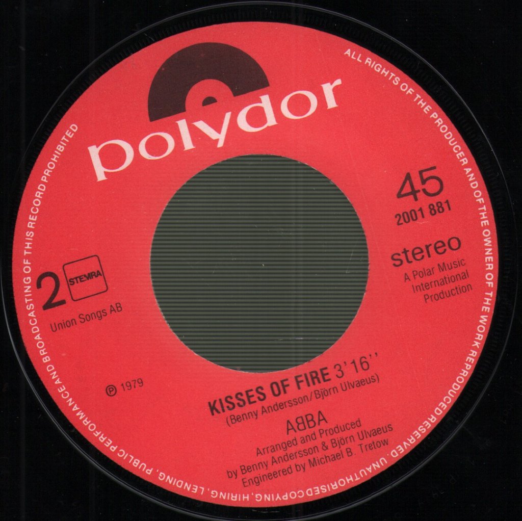 ABBA - Does Your Mother Know / Kisses Of Fire - 7 Inch