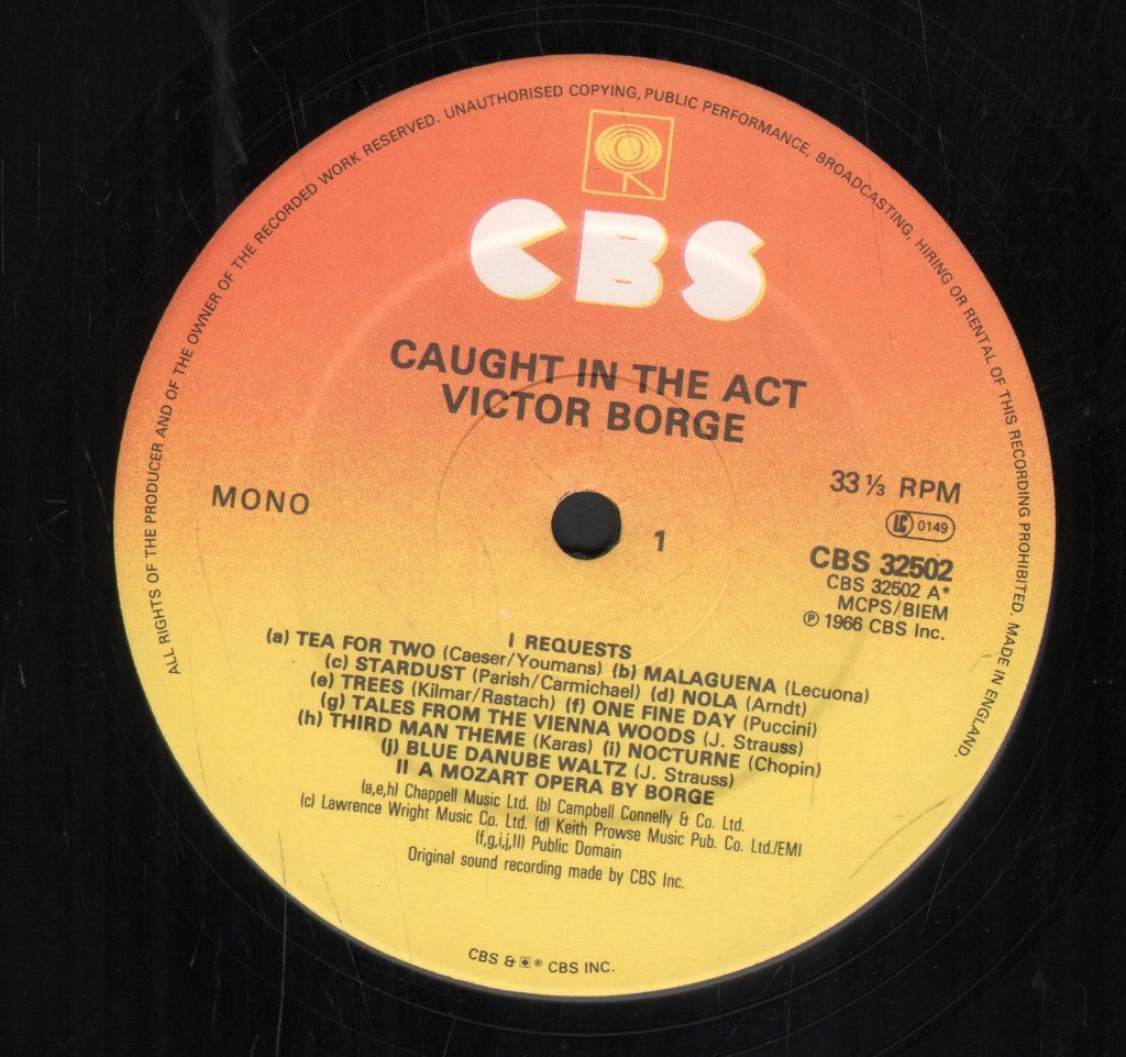Victor Borge - Caught In The Act - Lp