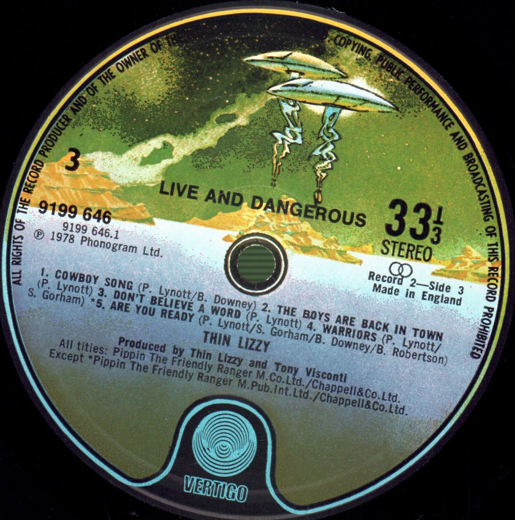 Thin Lizzy - Live And Dangerous - Double Lp