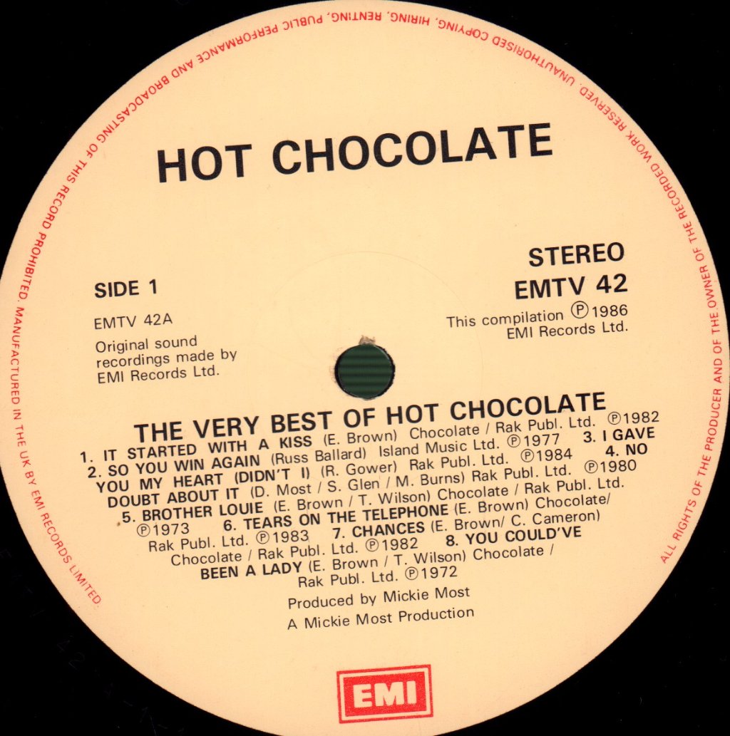 Hot Chocolate - Very Best Of - Lp
