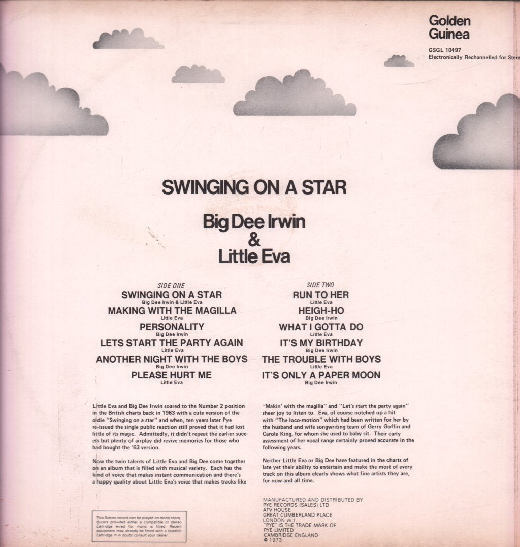 Big Dee Irwin And Little Eva - Swinging On A Star - Lp