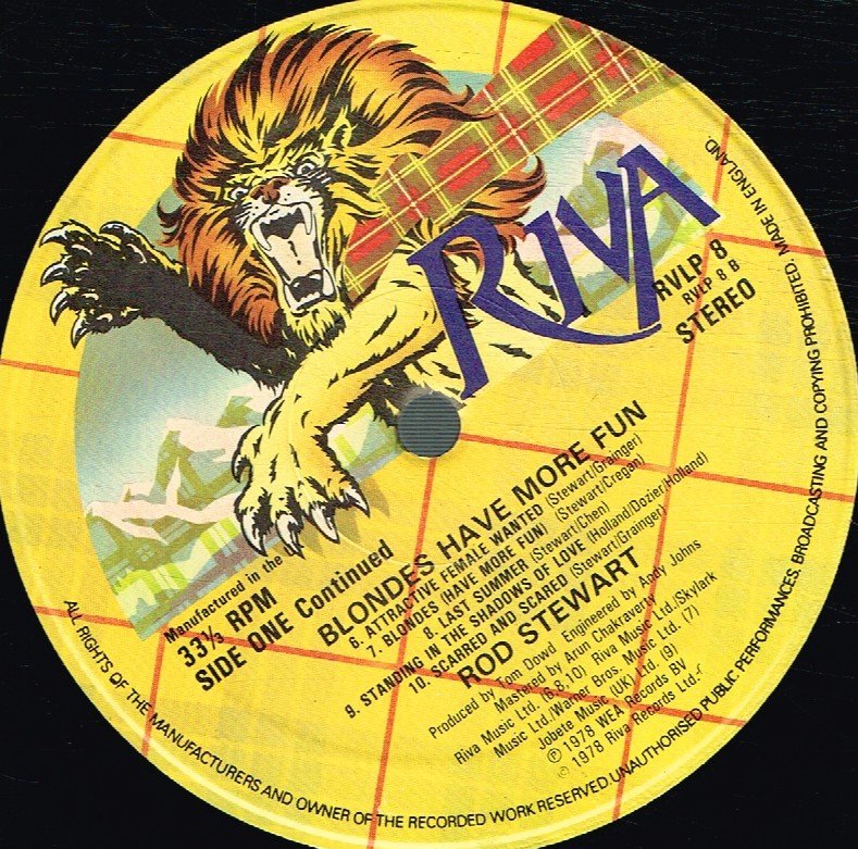 Rod Stewart - Blondes Have More Fun - Lp