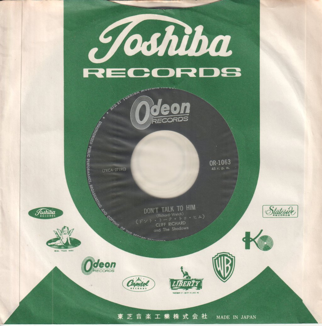 Cliff Richard & The Shadows - I'm The Lonely One - 7 Inch