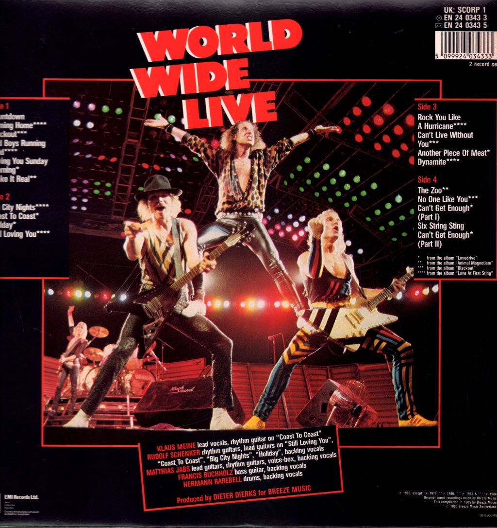 Scorpions - World Wide Live - Double Lp