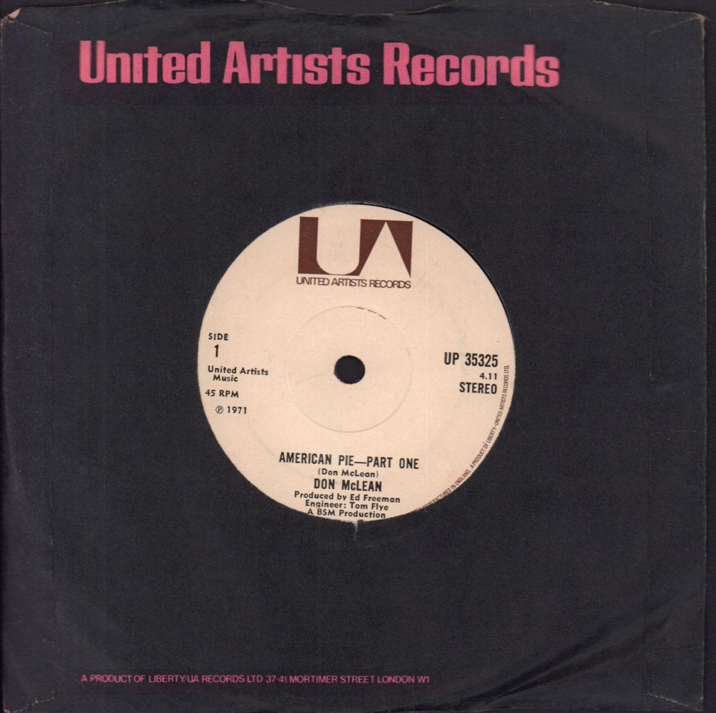 Don McLean - American Pie - 7 Inch