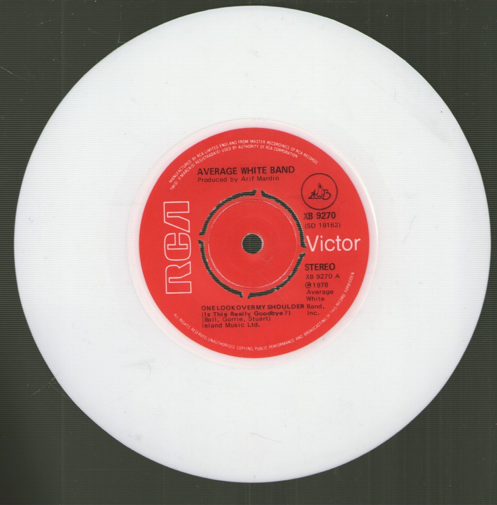 Average White Band - One Look Over My Shoulder (Is This Really Goodbye?) - 7 Inch