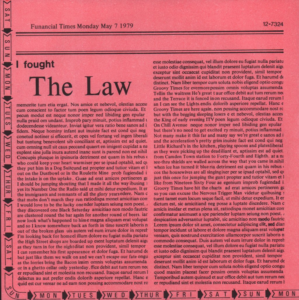 Clash - Cost Of Living Ep - 7 Inch
