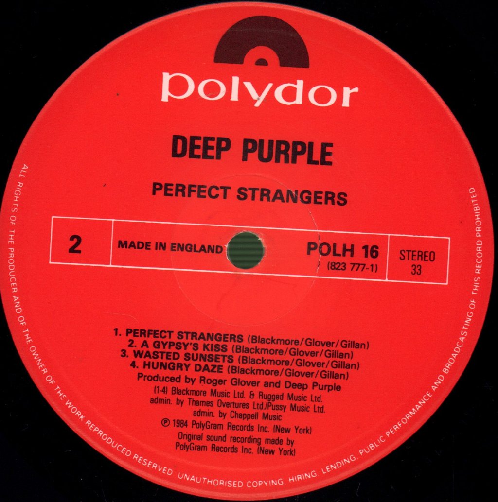Deep Purple - Perfect Strangers - Lp
