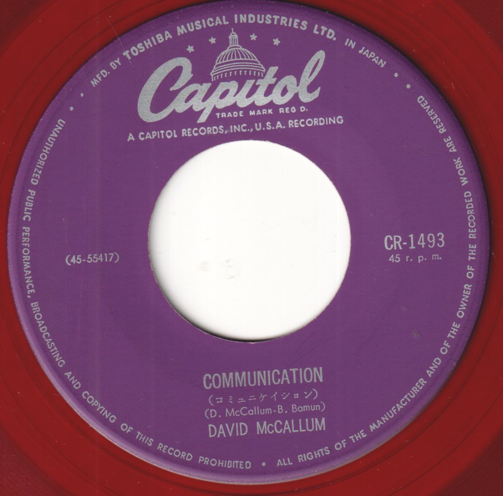 David McCallum - Communication - 7 Inch