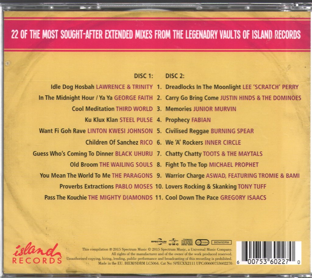 Various Artists - Reggae Discomixes (22 Essential Extended Mixes) - Double Cd