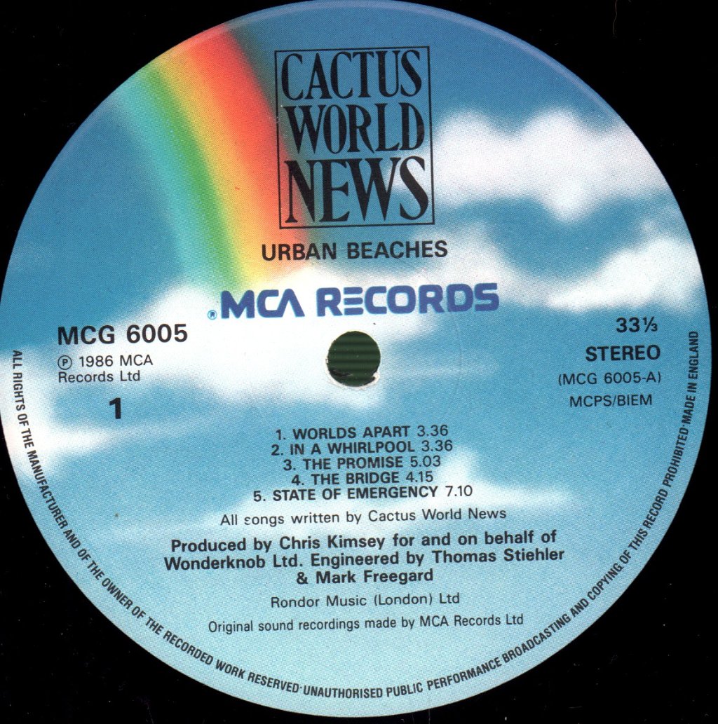 Cactus World News - Urban Beaches - Lp