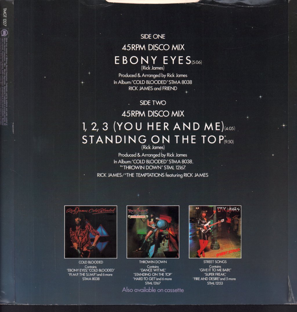 Rick James - Ebony Eyes - 12 Inch