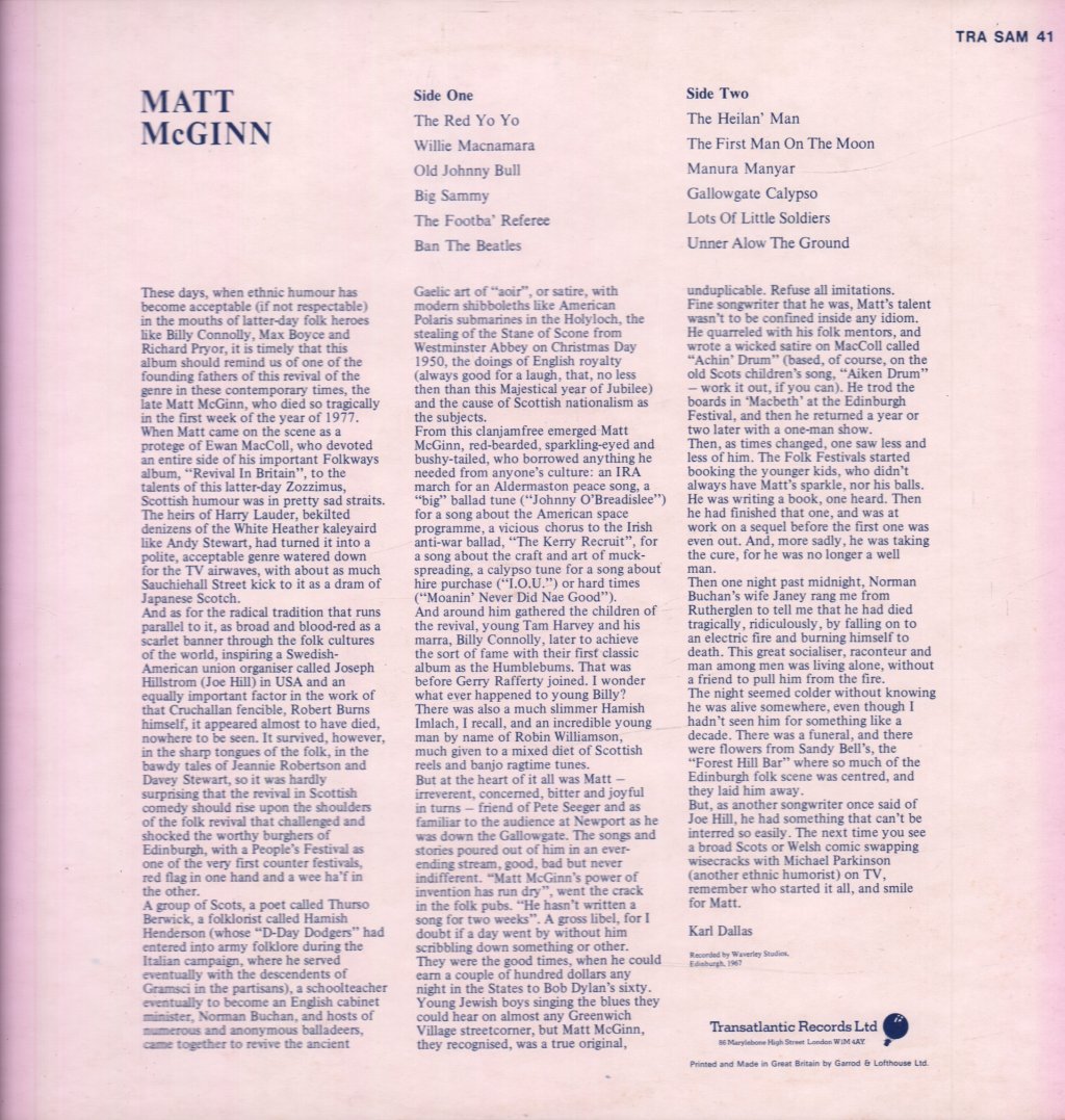 Matt Mcginn - Matt Mcginn - Lp