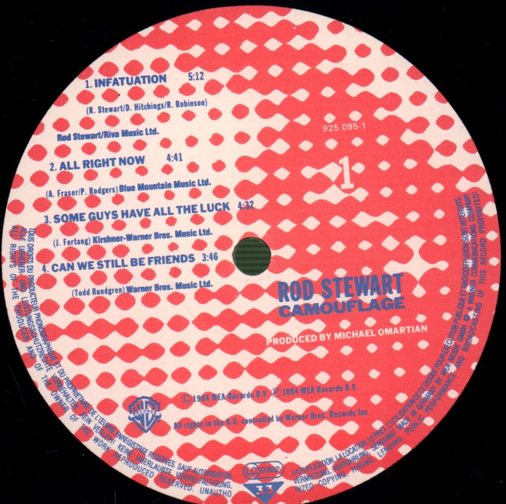 Rod Stewart - Camouflage - Lp