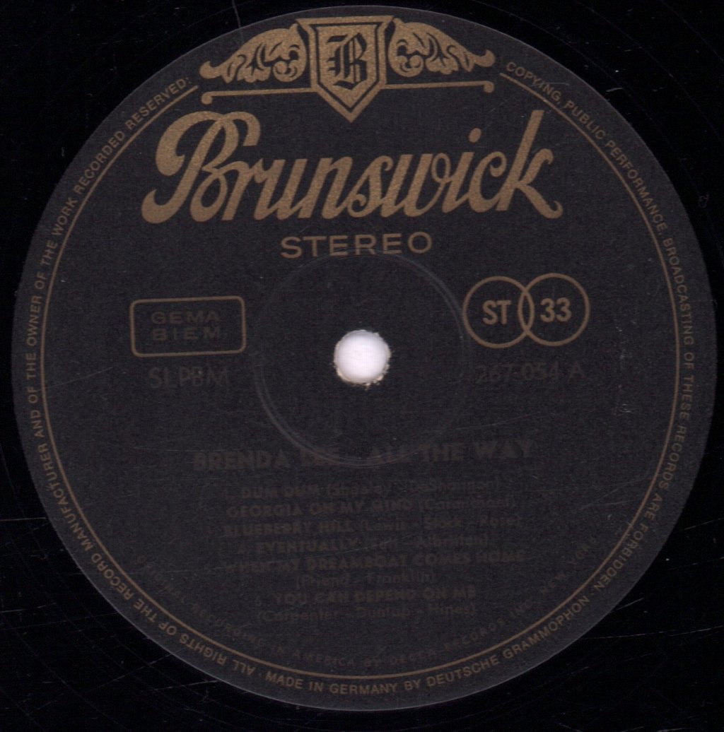 Brenda Lee - All The Way - Lp