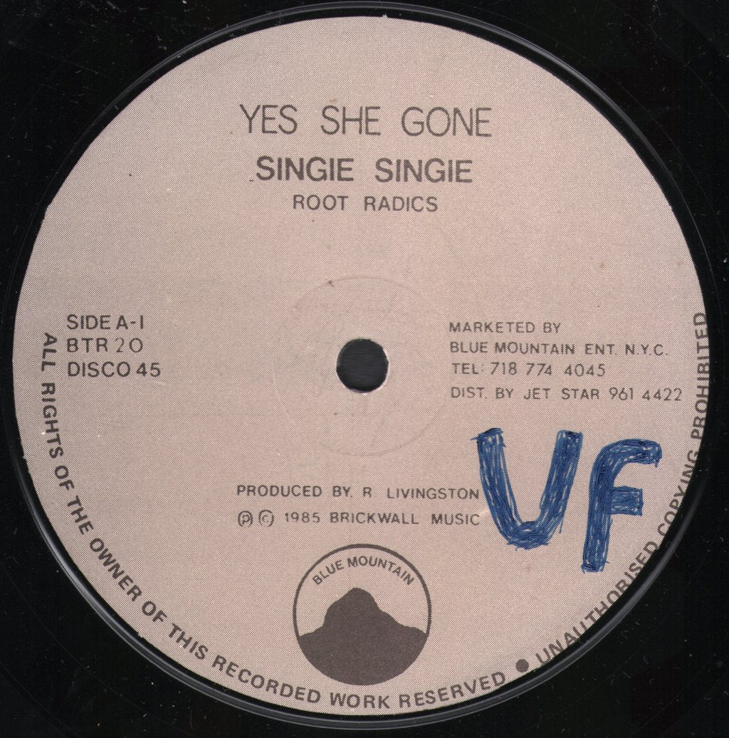 Singie Singie - Yes She Gone - 12 Inch