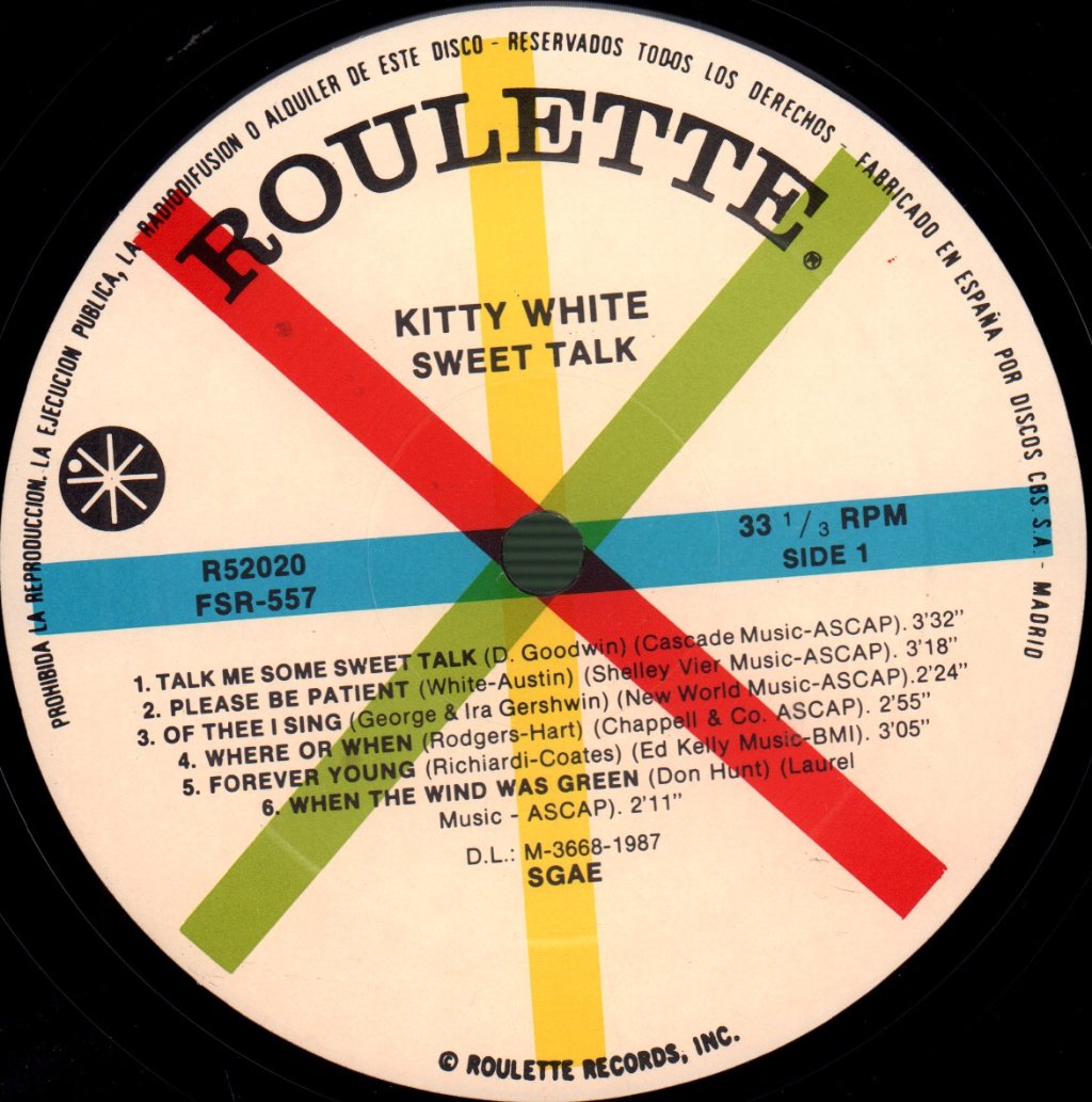 Kitty White - Sweet Talk - Lp