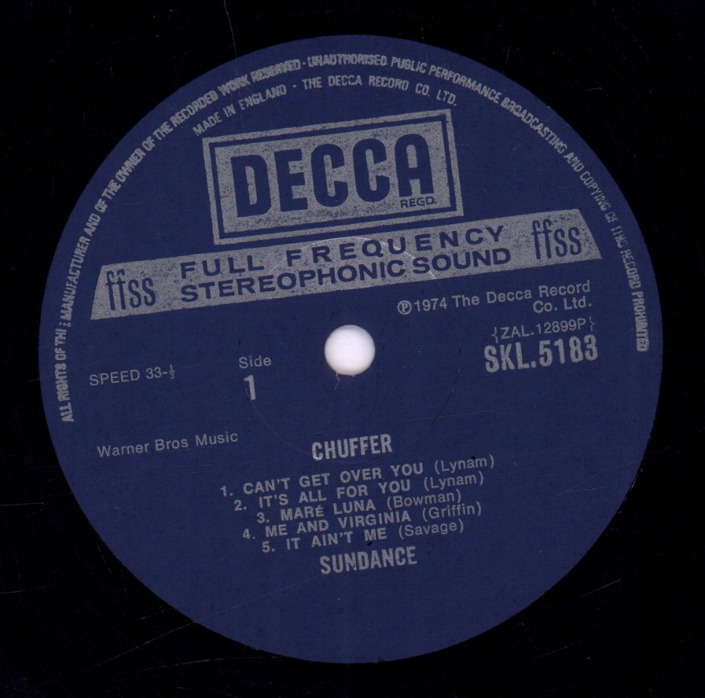 Sundance (Rock/Prog Group) - Chuffer - Lp