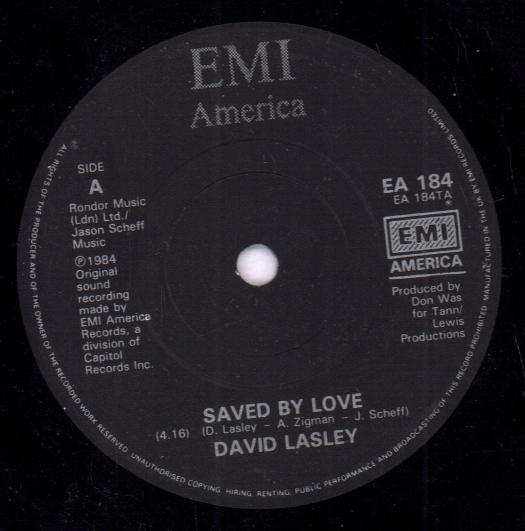 David Lasley - Saved By Love - 7 Inch