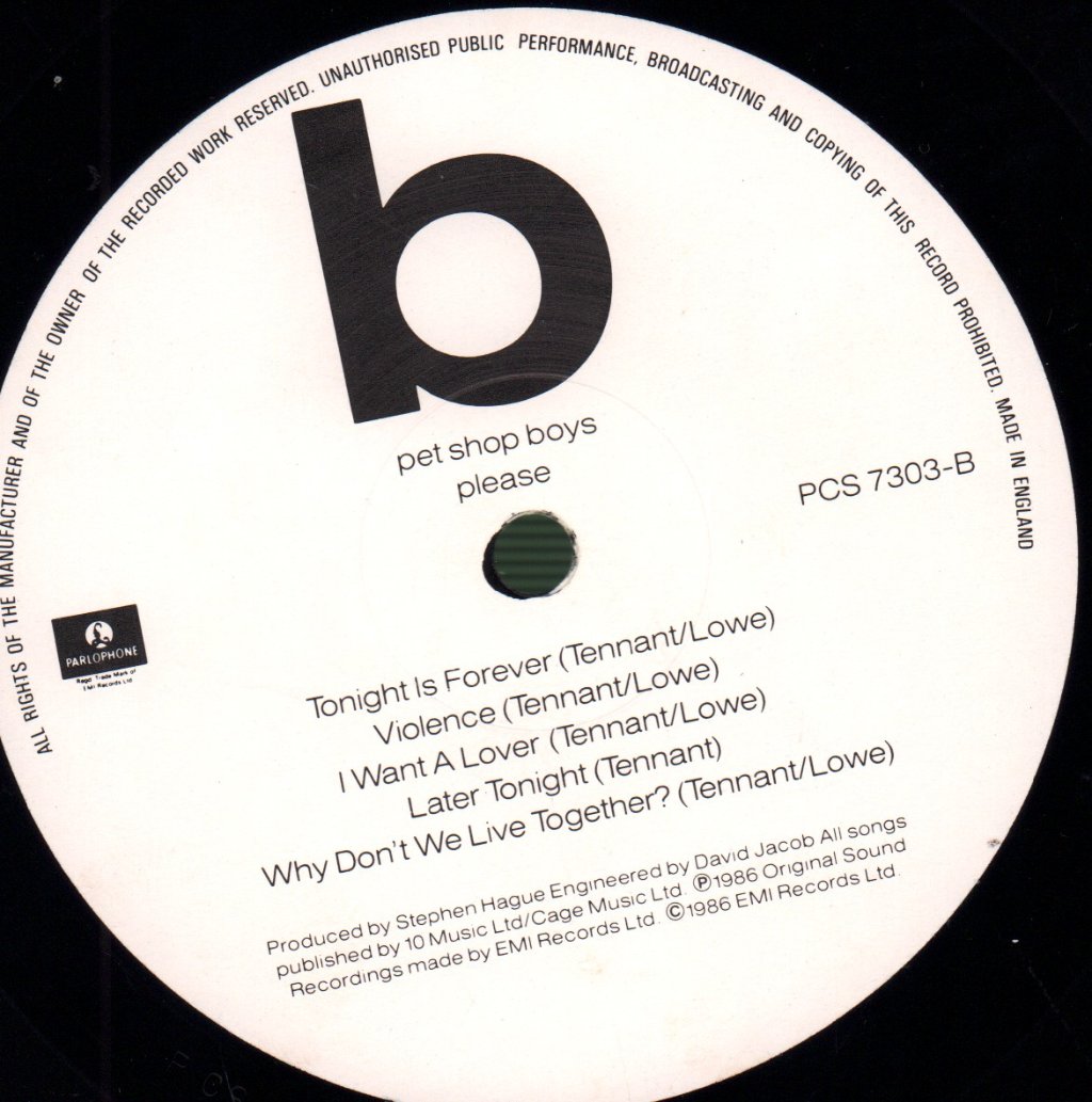 Pet Shop Boys - Please - Lp
