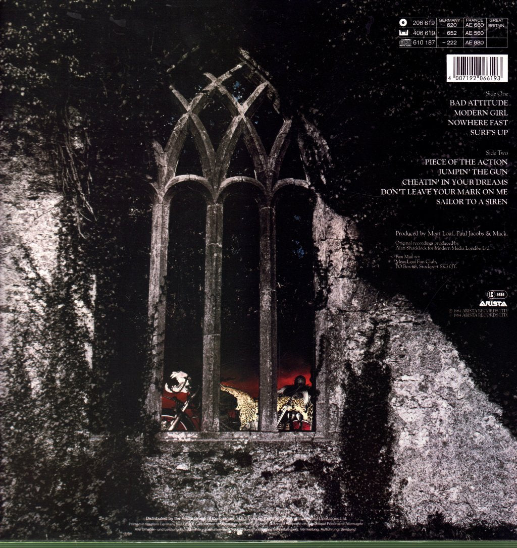 Meat Loaf - Bad Attitude - Lp