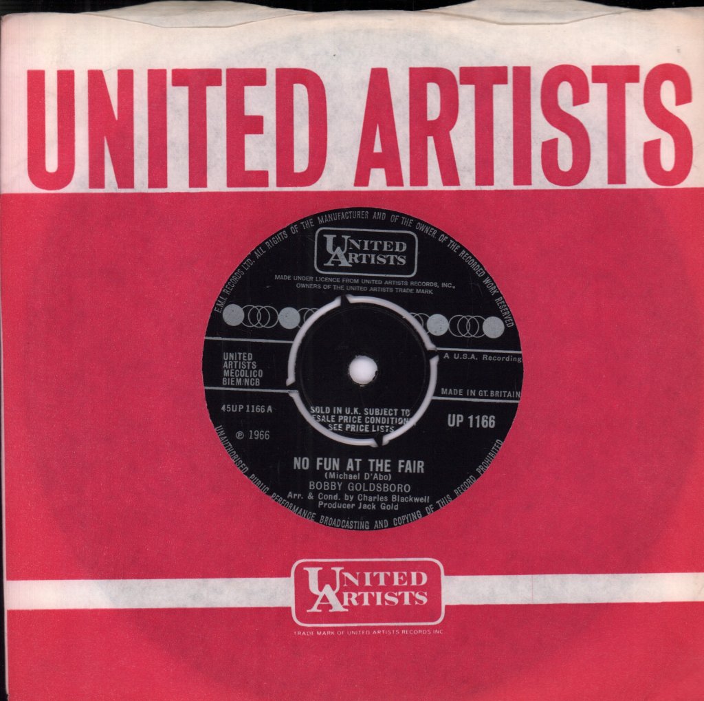 Bobby Goldsboro - No Fun At The Fair - 7 Inch