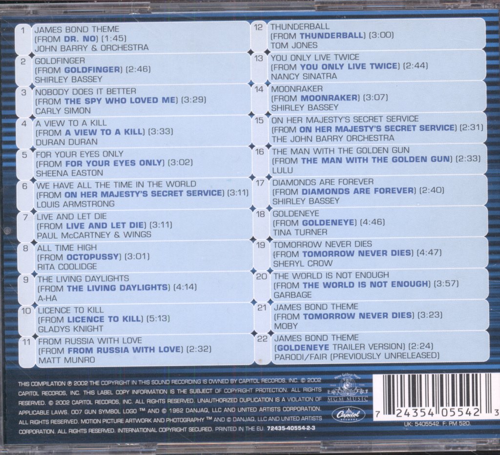 Various Artists - Best Of Bond …James Bond - Cd