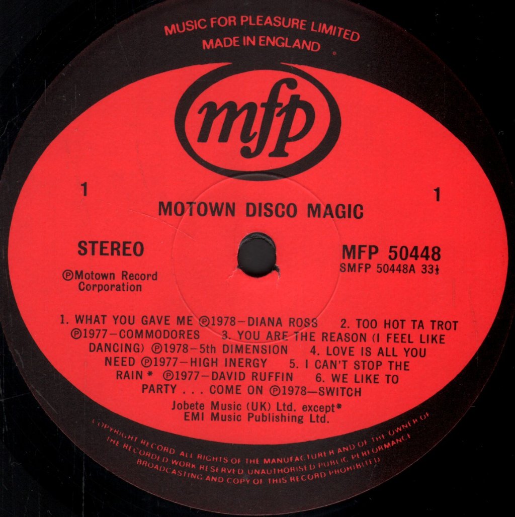 Various Artists - Motown Disco Magic Too Hot Ta Trot - Lp