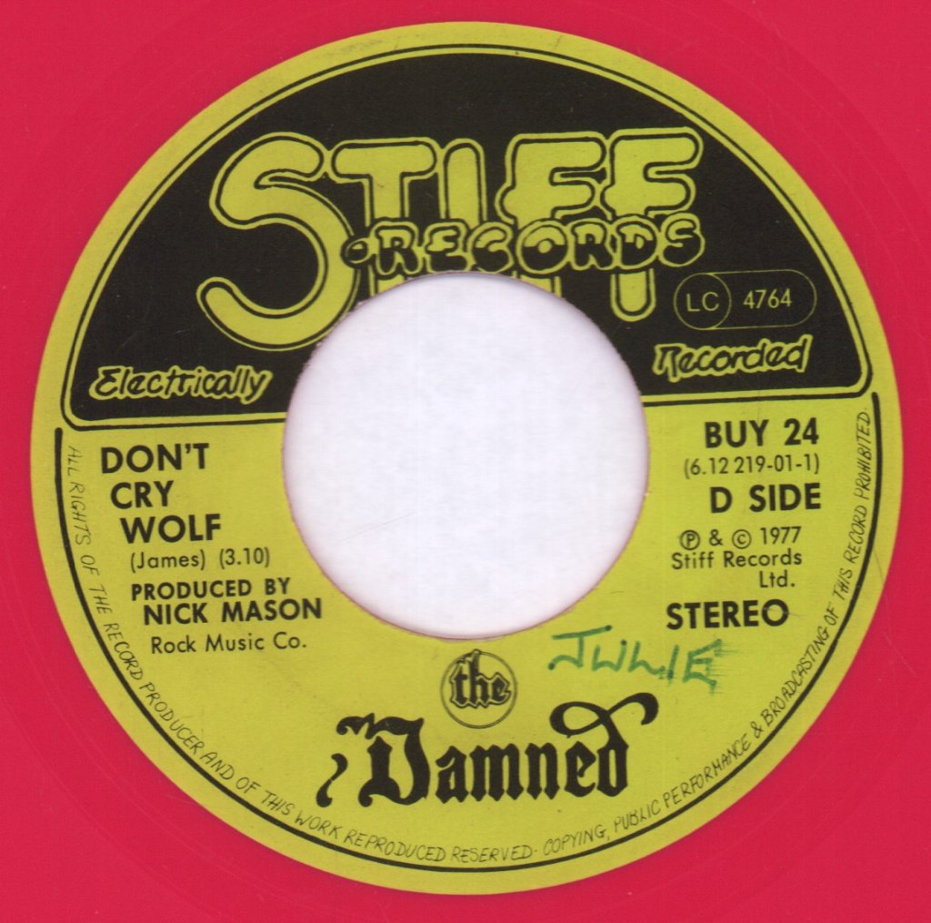 Damned (Punk) - Don't Cry Wolf - 7 Inch