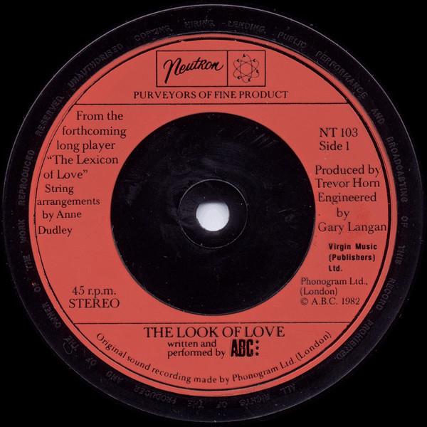 ABC - Look Of Love (Parts One And Two) - 7 Inch