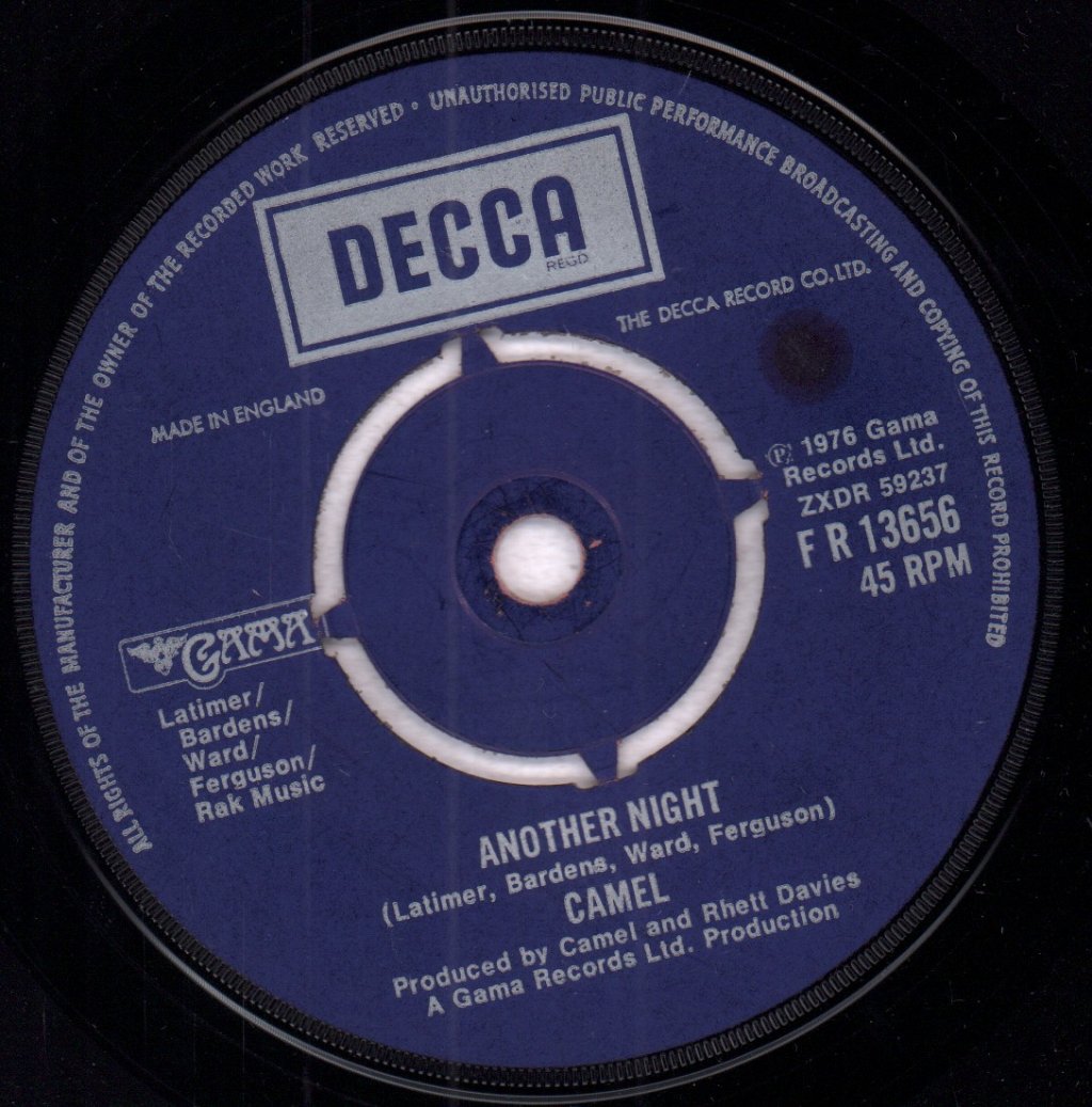 Camel - Another Night - 7 Inch