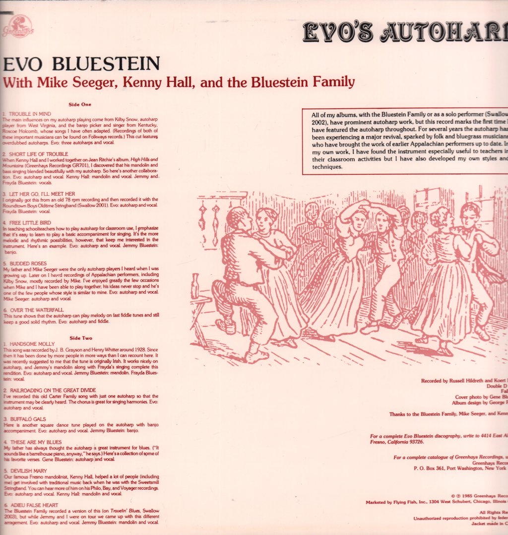 Evo Bluestein - Evo's Autoharp - Lp