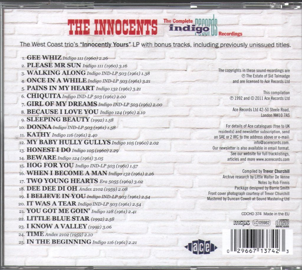 Innocents - Complete Indigo Recordings - Cd