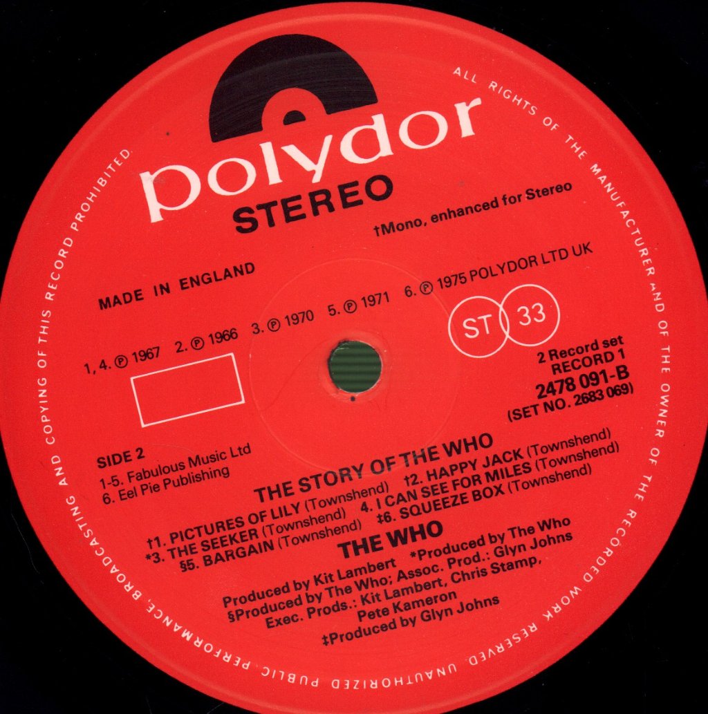 Who - Story Of - Double Lp