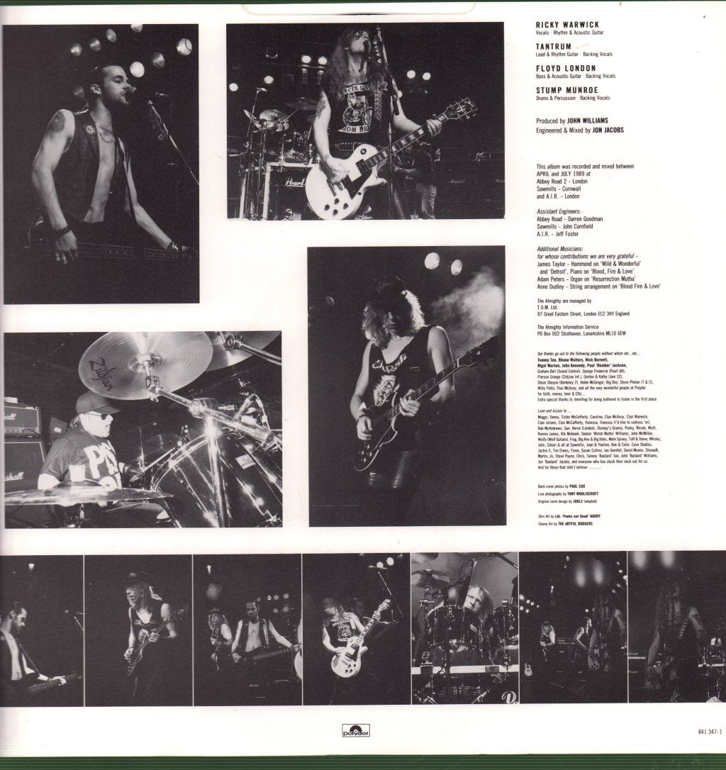 Almighty - Blood Fire And Love - Lp