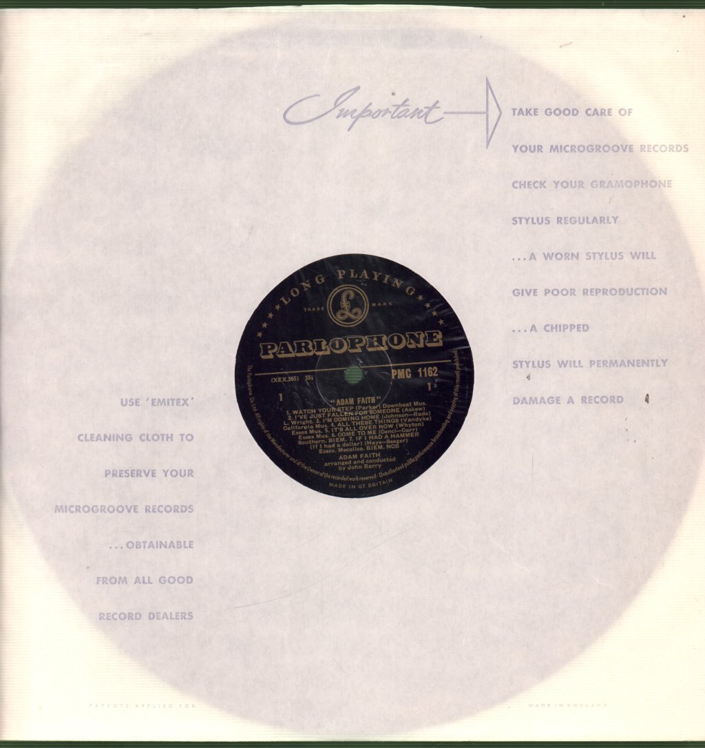 Adam Faith - Adam Faith - Lp