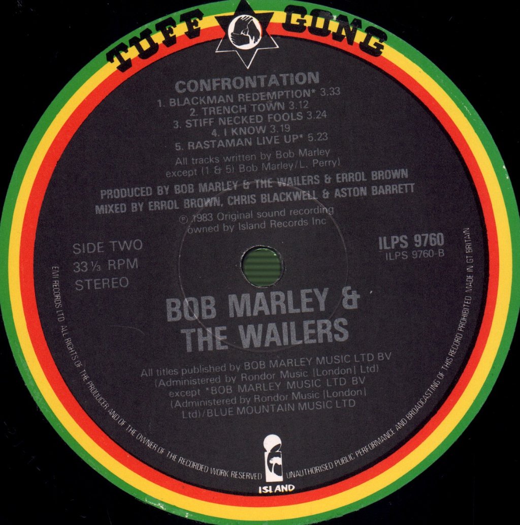 Bob Marley And The Wailers - Confrontation - Lp
