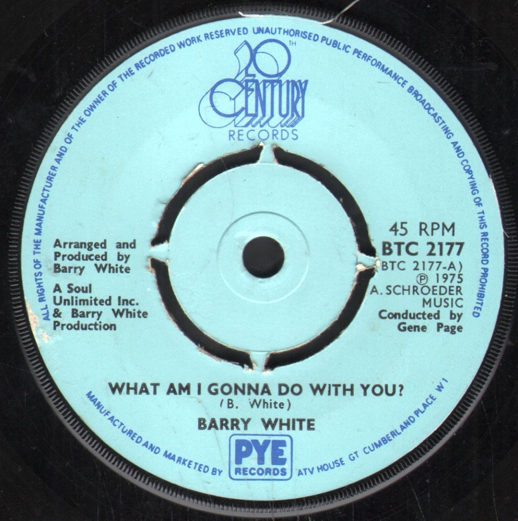 Barry White - What Am I Gonna Do With You Baby - 7 Inch