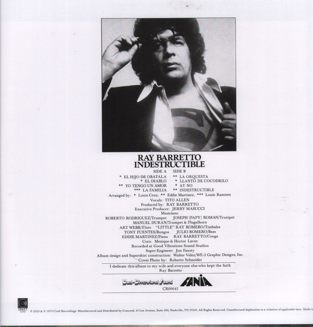 Ray Barretto - Indestructible - Lp