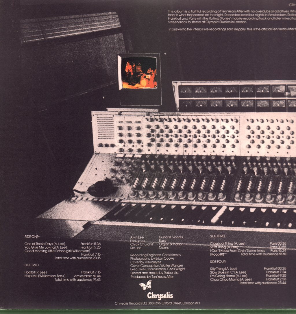 Ten Years After - Recorded Live - Double Lp