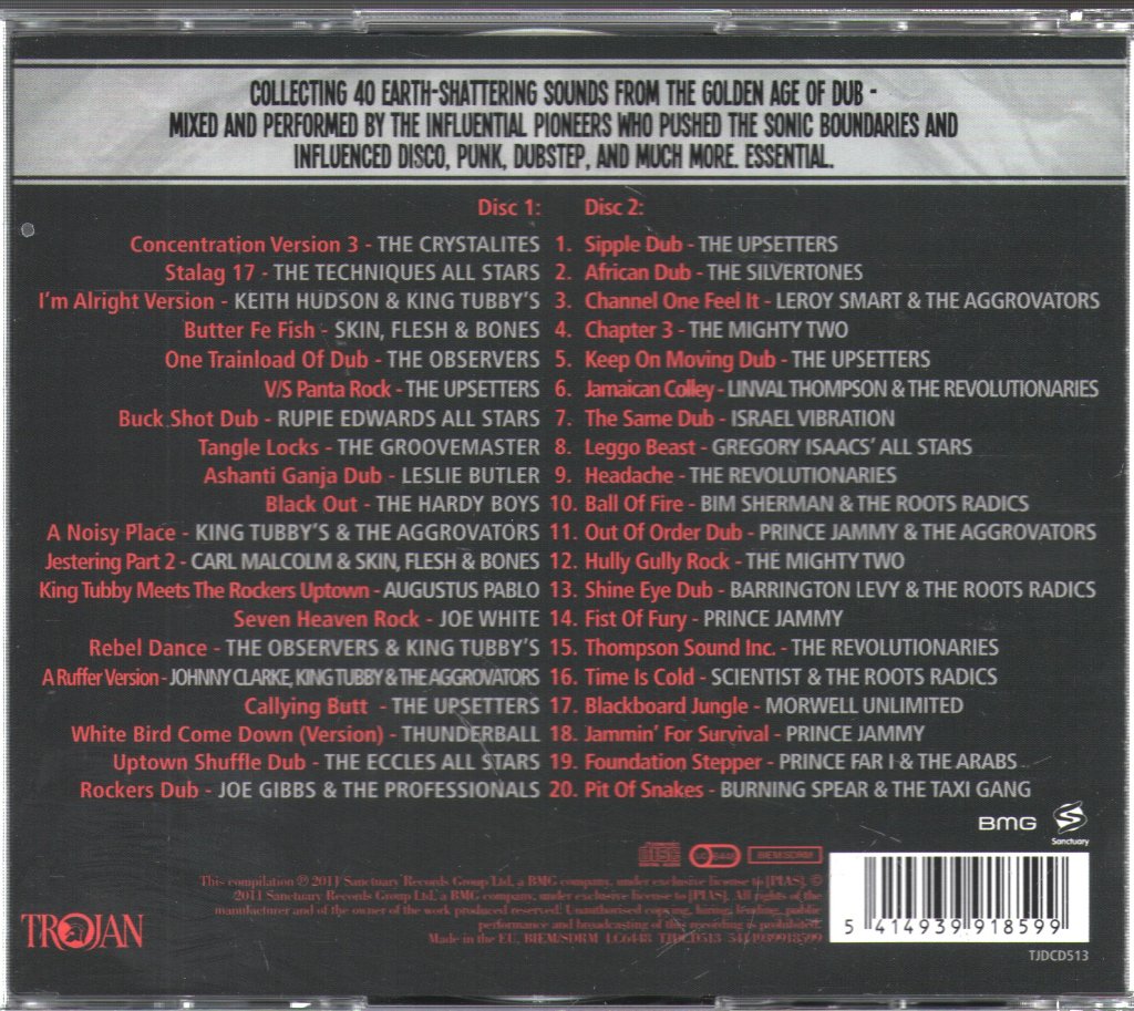 Various Artists - Trojan Presents: Dub (40 Deep And Heavy Hits) - Double Cd