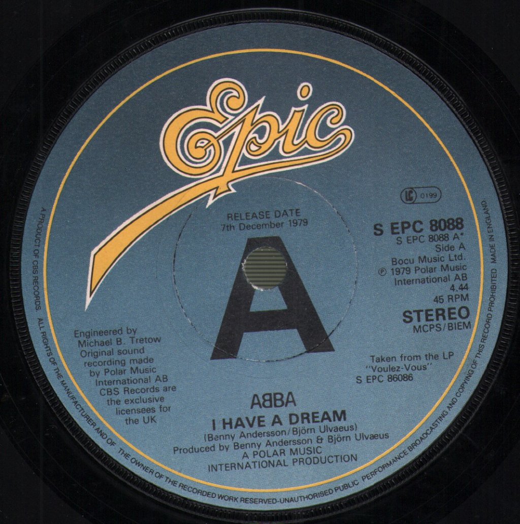 ABBA - I Have A Dream - 7 Inch