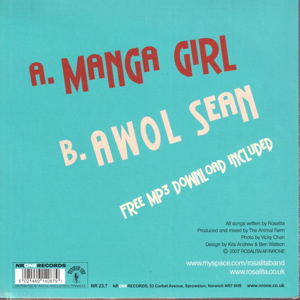 Rosalita - Manga Girl - 7 Inch