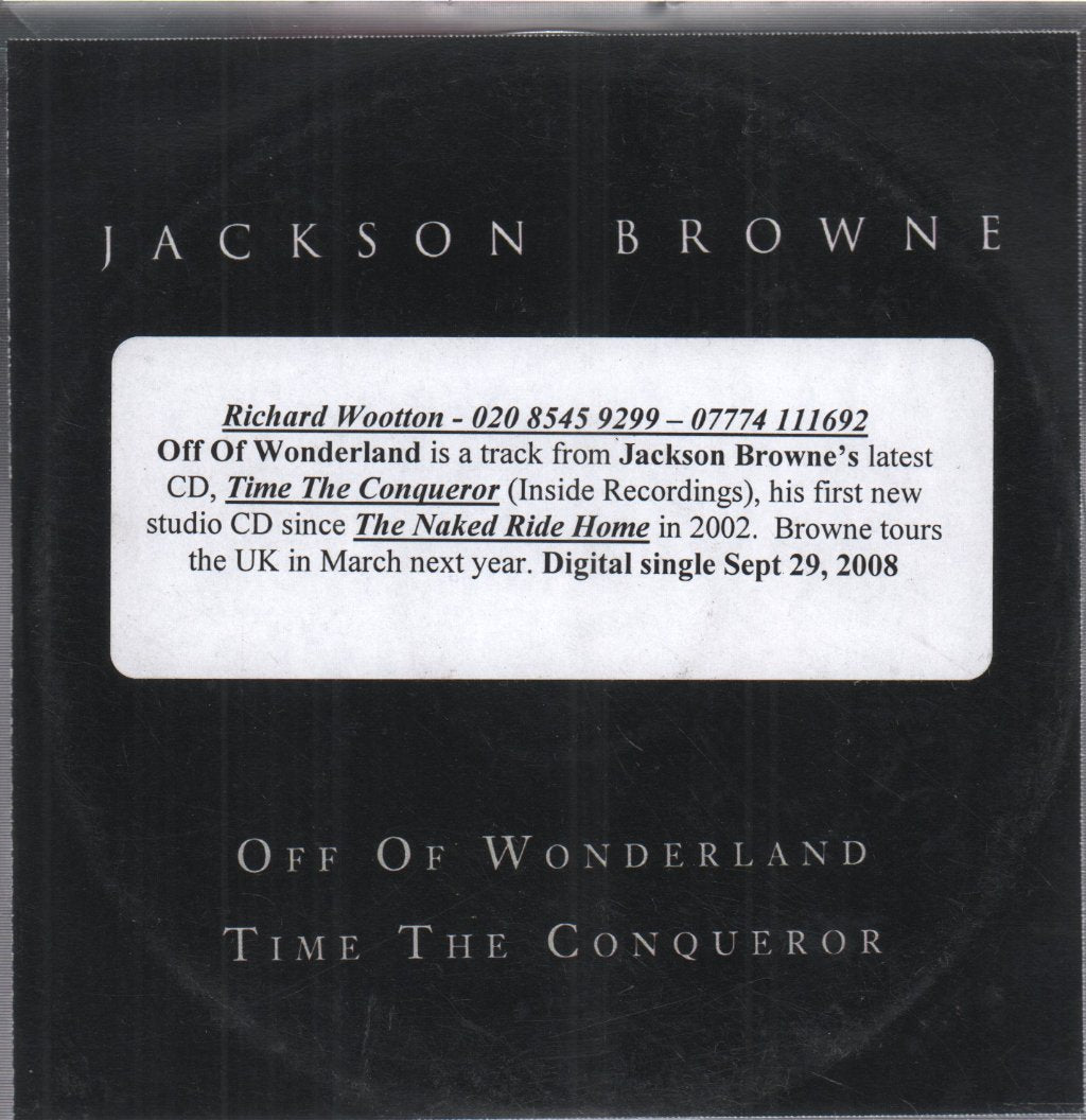 Jackson Browne - off of wonderland/time the conqueror - Cdr