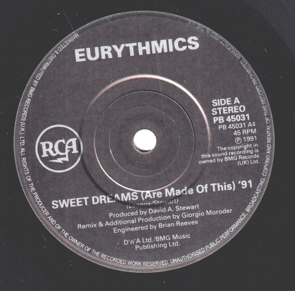 Eurythmics - Sweet Dreams 91 - 7 Inch