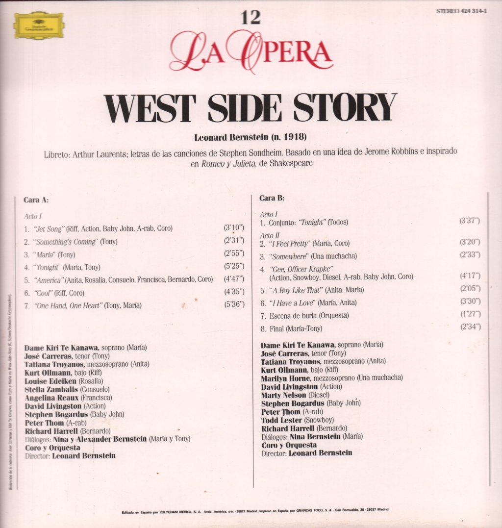 Leonard Bernstein - West Side Story - Lp
