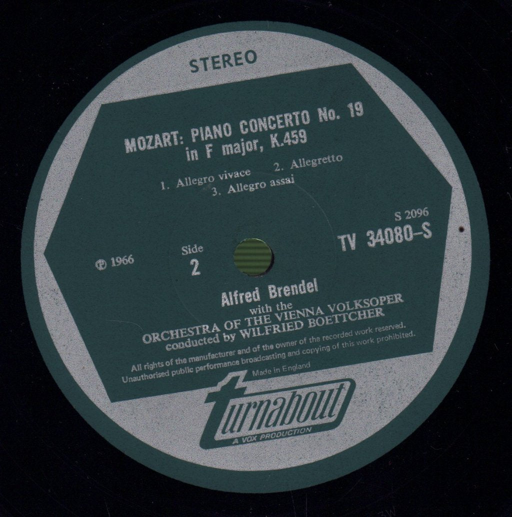 Alfred Brendel - Mozart Piano Concerti No.17 in G Major/No.19 in F Major - Lp